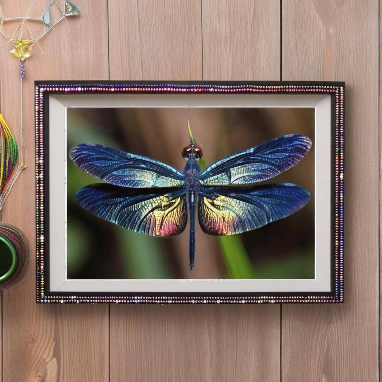 Sparkly Selections Dragonfly 40cm x 50cm Diamond Painting Kit, Round Diamonds